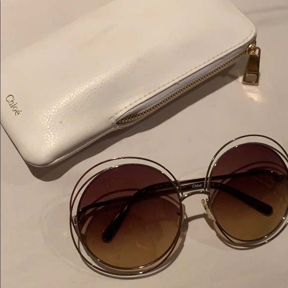 Chloe Carolina gold sunglasses main image 6